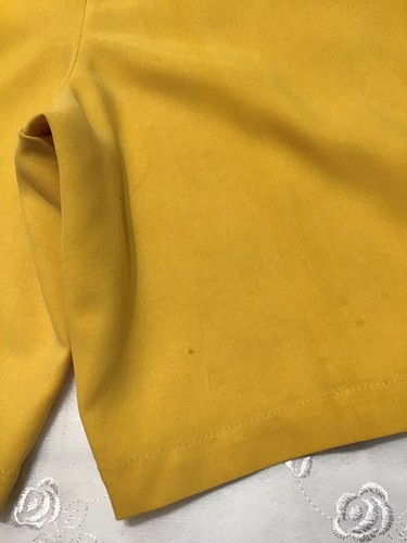 Real Clothes/Saks Fifth Avenue petites giallo 100% seta corto, tg. PS, Cina - Foto 20 di 22