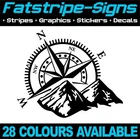 COMPASS & MOUNTAIN STICKERS GRAPHICS DECALS CAMPERVAN MOTORHOME CARAVAN DAY VAN