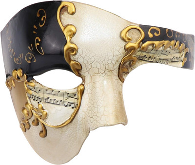 Half Face Herren Phantom of the Opera Vintage Design Venezianische Karneval Mask