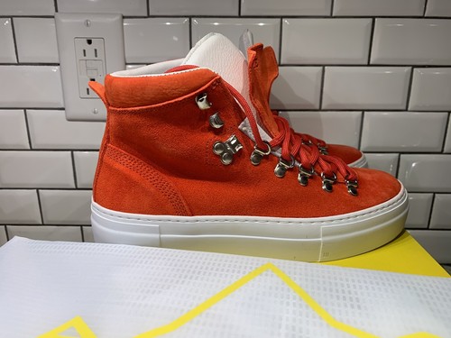 New! $398 Sz 39 Bandier X Diemme Blood Orange Marostica Mid Shoes Sneakers Italy - Picture 5 of 12