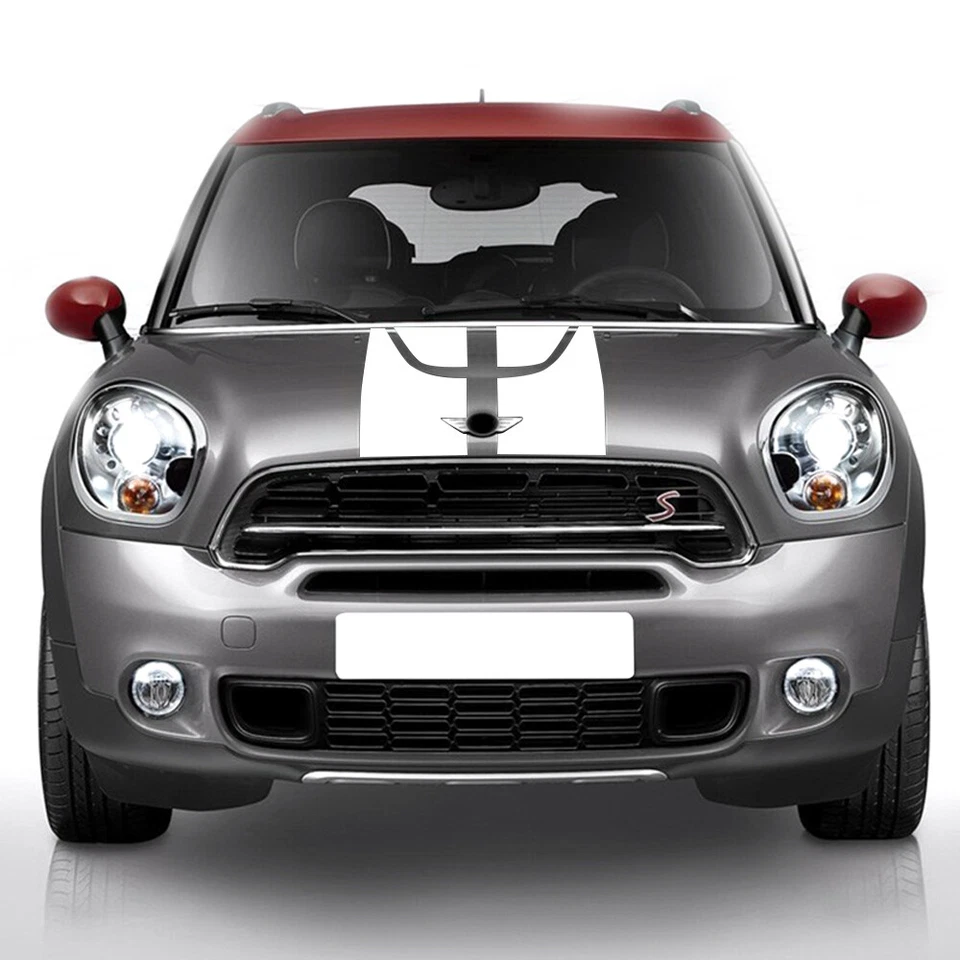 Racing Hood Side Trunk Sticker Stripe Decal Kit For Mini Countryman Cooper S R60 - Изображение 4 из 4