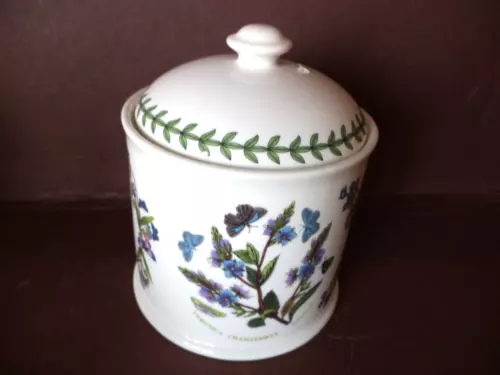 Portmeirion Botanic Garden Speedwell 5.5 Jar w/ Lid Veronica Chamaedrys Canister