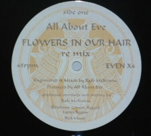 ALL ABOUT EVE Flowers In Our Hair 12" 1987 Eden UK Press EVEN X4 Gothic Vinyl - Image 2 of 3