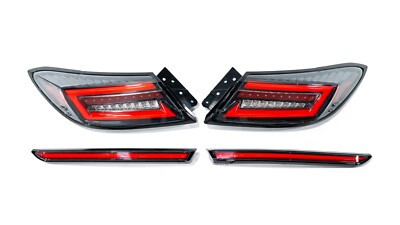 OLM Sequential LED Clear Red Taillights For 2022-2025 Subaru BRZ / Toyota GR86