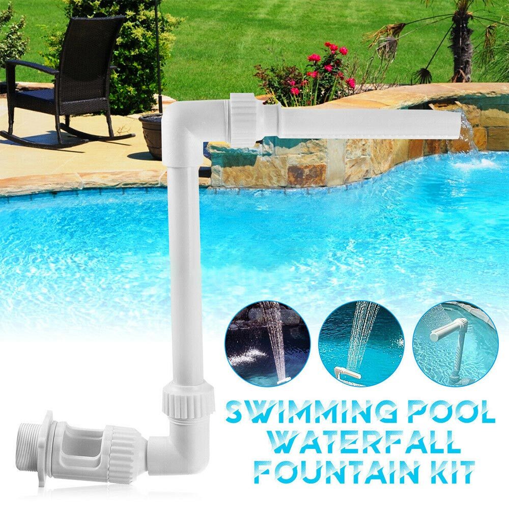 Fuente de piscina Cascada para piscinas elevadas, Fijación de marco de piscina