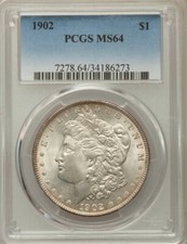 1902 P Morgan Dollar - PCGS MS64 - Better Date!