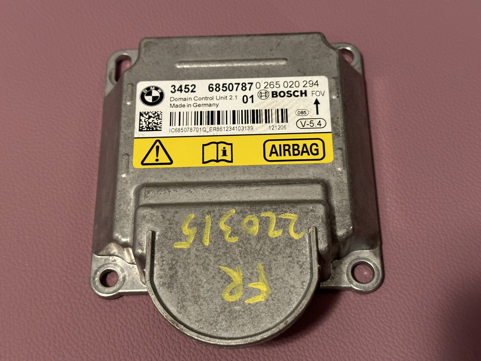 2013 BMW M5 M6 Air Bag Control Module Unit 34526850787 for sale 