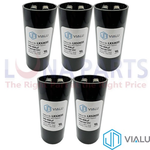 Confezione Da 10 - VIALU - 50 Uf/MFD 370 VAC Volt Condensatore - Foto 12