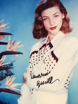 LAUREN BACALL COA 8-10 PHOTO SIGNED RARE | eBay