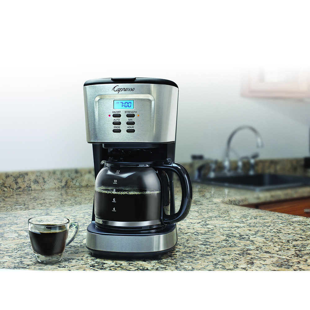 Capresso 12-Cup Programmable Coffee Maker, Stainless  Steel