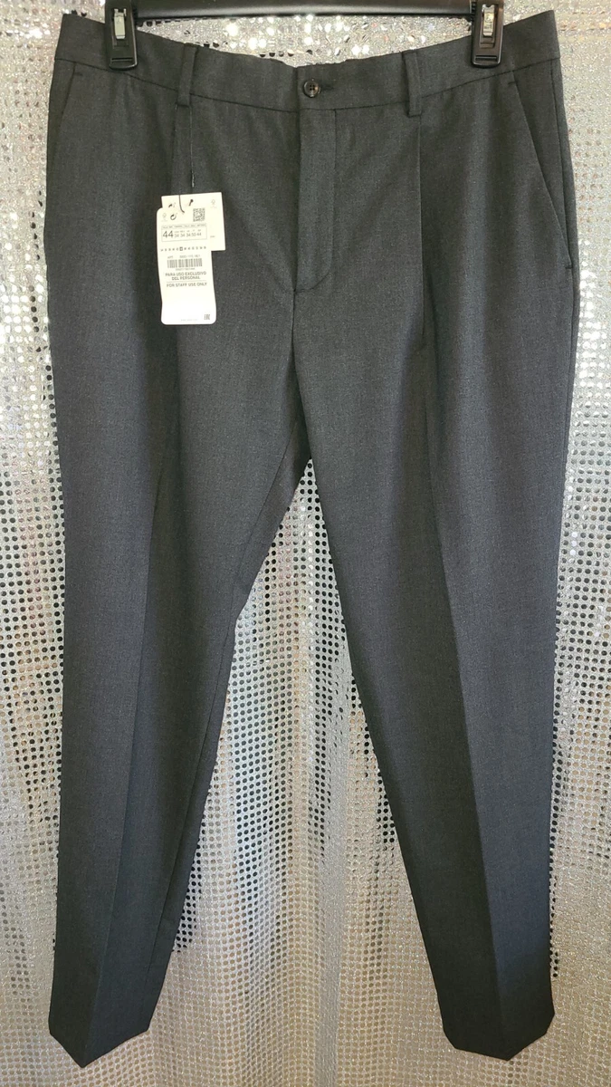 Zara Uniform Men's Gray Work Pants Slacks US Size 34 Inseam 30