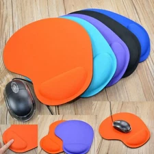 ‏Non-Slip Mice Pad Mouse Mat With Silicone Wrist Rest Computer Laptop PC 3 Color