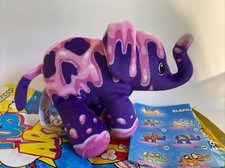 POP ART SOFT ELEPHANT DAHLI 5 - 6 BEAN BAG PLUSH Purple Pink Skull Halloween