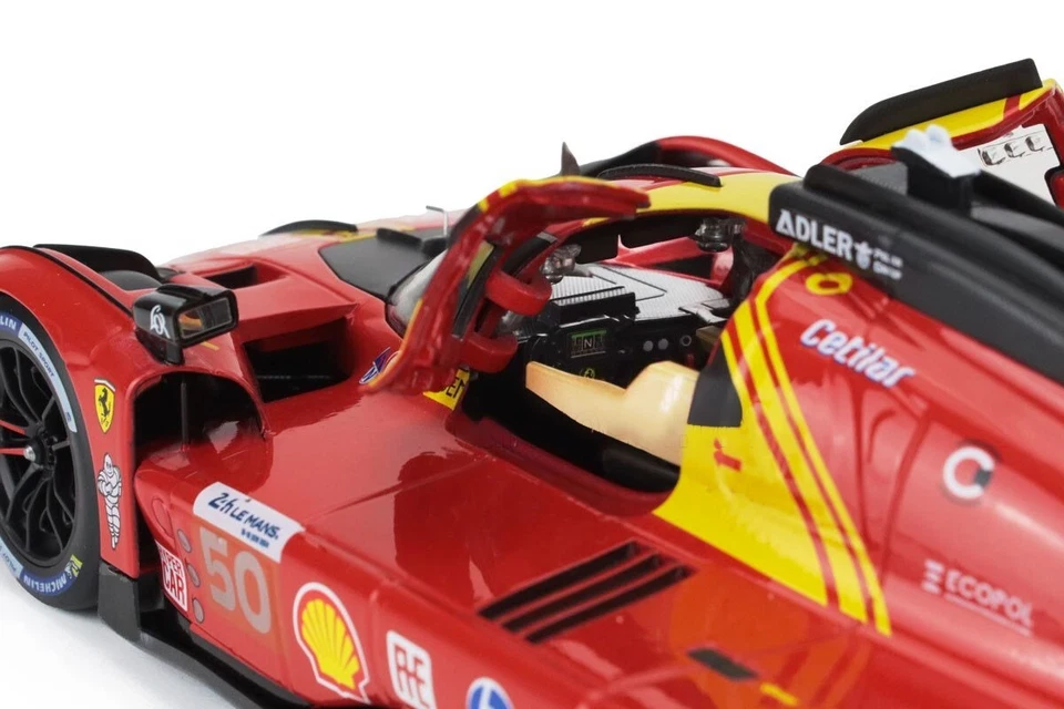 Ferrari 499P #50 Vincitrice 24h Le Mans 2024 Scala 1:18 Burago - Immagine 2 di 3