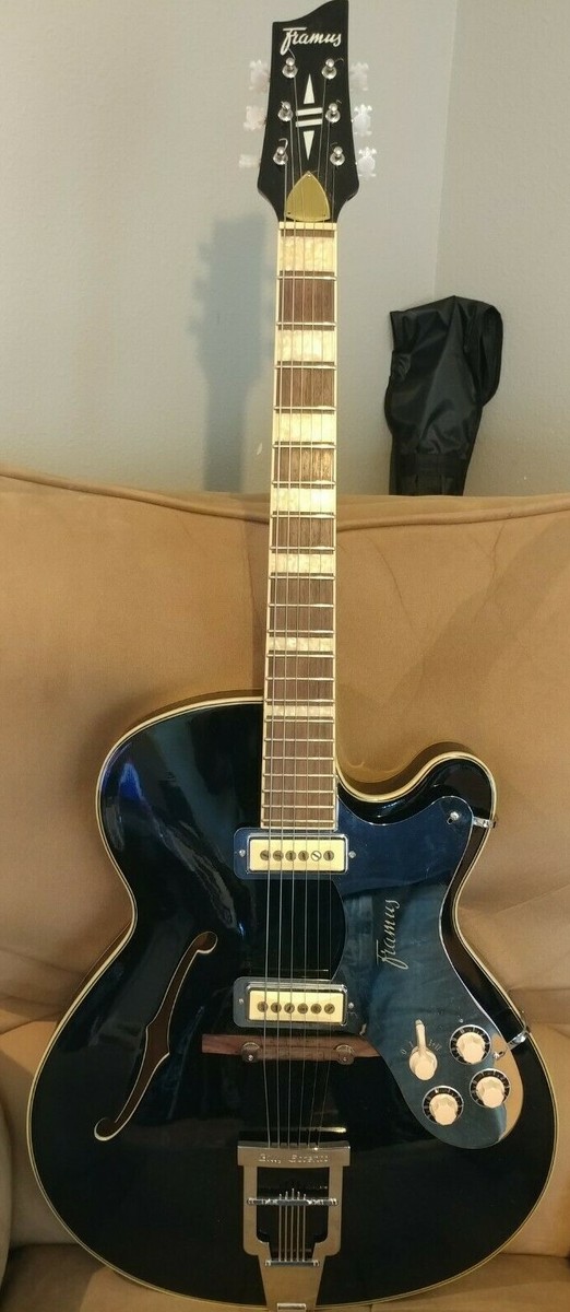 Framus Billy Lorento Electric Hollowbody Guitar in gorgeous black