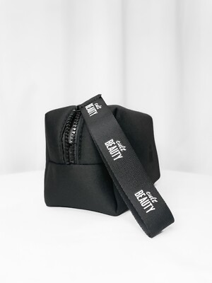 cult beauty travel makeup bag NWT Cult Beauty Black Makeup Cosmetic Travel Bag • Black • Zip Top Pouch