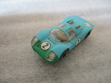 RARE TYCO PRO SLOT CAR PORSCHE 908 SHORT NOSE - GREEN/BLUE 2 -TESTED/WORKS-READ