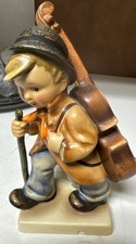 VTG 50s Era HUMMEL Little Cellist Boy Figurine #89 Western Germany Base Damage