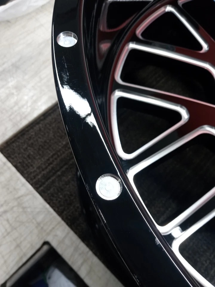 Blemished Single 22x12 Black Milled Wheel Xtreme Force XF10 6x5.5 6x135 -51 — 第 4/4 张图片