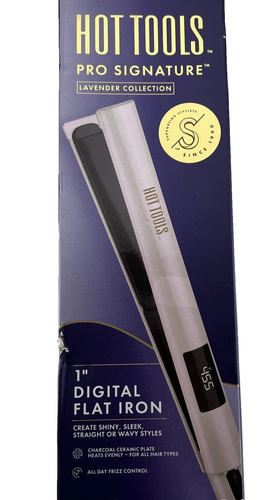 HOT TOOLS Pro Signature Collection LED Display Flat Hair Iron - Lavender - 1"