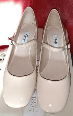 Clarks Narrative Chinaberry Pop Nude Pink Patent Shoes(UK6D,EUR39 - Main Image
