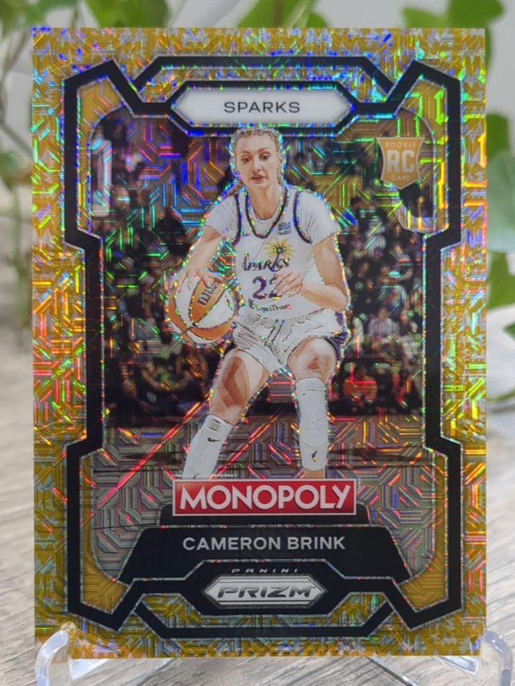 2024 Panini Prizm Monopoly Gold Millionaire Shimmer #39 Cameron Brink /500 RC