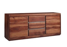 Kommode SYDNEY #107 Sideboard Wohnzimmerschrank Sheesham Palisander 187x77x46cm