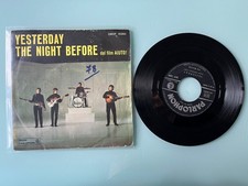 Vinile 45 giri The Beatles - Yesterday / The night before - Parlophon Italia