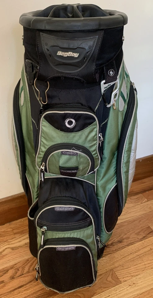 BOLSA DE GOLF BAGBOY REVOLVER XL CALIDAD 14 vías 12+ bolsillos negro verde Foto 3 de 4