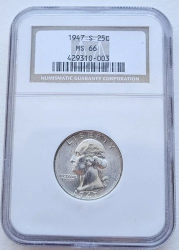 1947-S Washington Quarter *NGC MS66 Certified