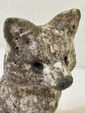 McCarty Pottery FOX Nutmeg with Blue Accents Merigold, Mississippi