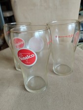 Sinalco 3 alte Gläser 60er Jahre o,2 L