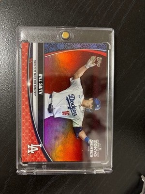 2025 Topps Tokyo Series Will Smith #15 Red Foil 5/5 Last number Dodgers