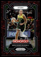 2024-25 Panini Prizm Monopoly WNBA Red Icons Mercedes Russell Seattle Storm #46