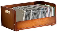CD Holder Wooden Box Storage Racks Organizer Tray for Cd Display Movie Cases