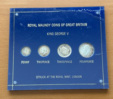 Great Britain 1911 Full Silver 4 Coin Royal Maundy Set UNC King George V