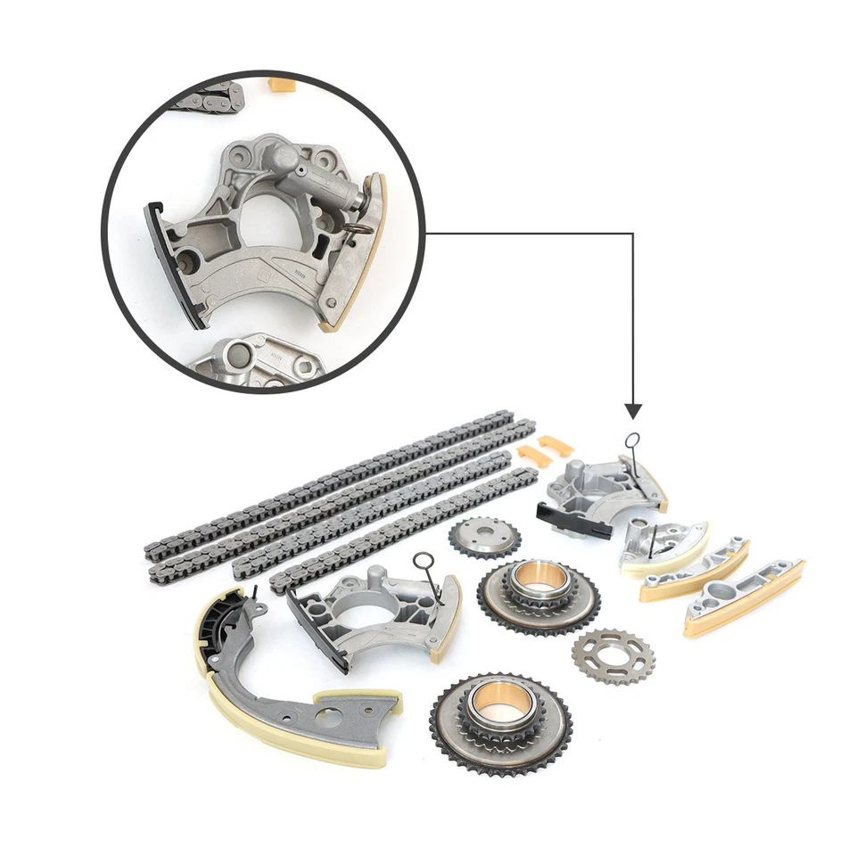 Полный комплект цепи ГРМ и звездочка для AUDI Q5 A6 3,2 3 л V6 A8 S8 4.0 V8 CCAA CALA - Изображение 4 из 4