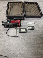 JVC Red GR-60U AA-V6U Videomovie VHSC Charger/Case Two Batteries No Power Cord