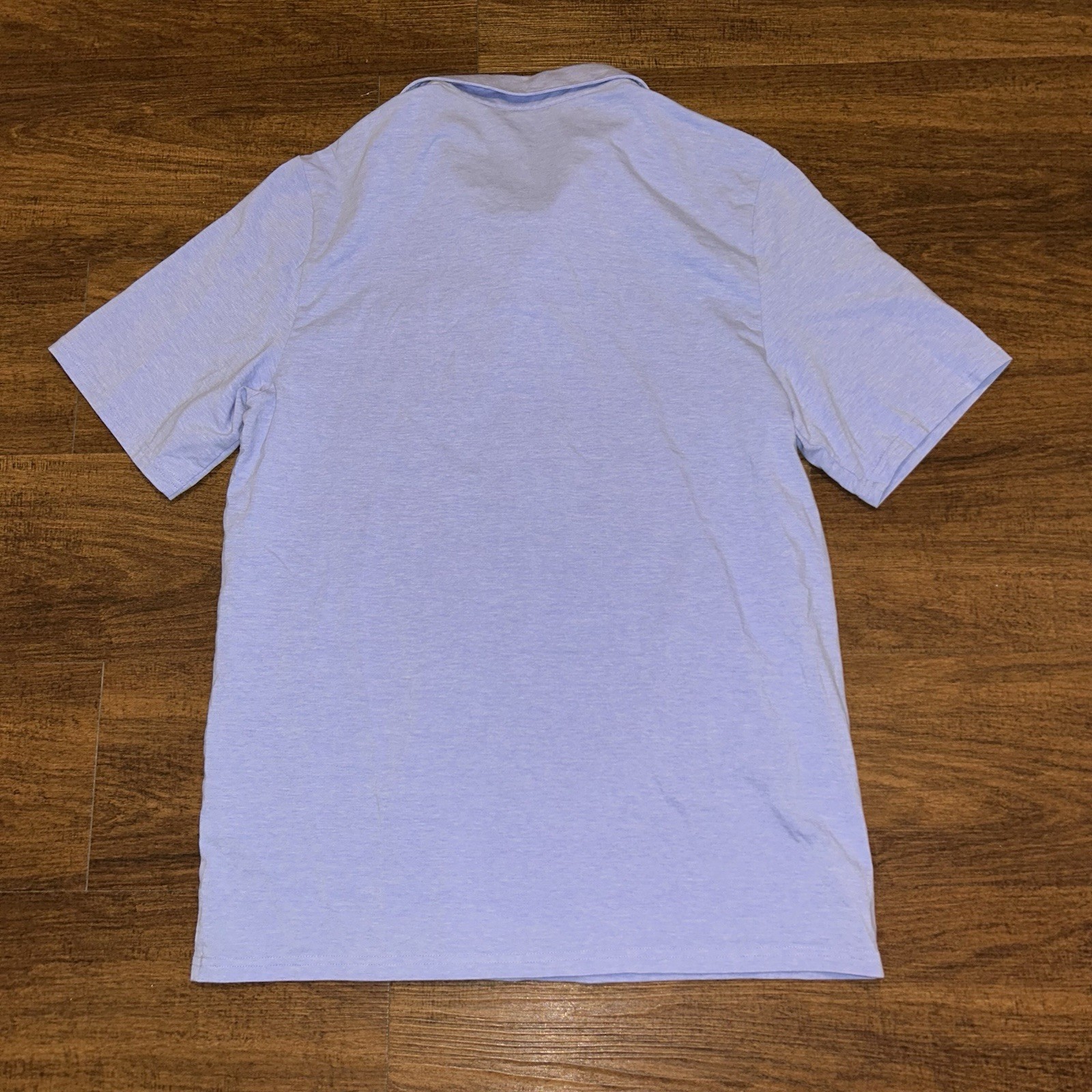 Criquet Polo Shirt Pima Cotton Light Blue Men’s L Large Short Sleeve