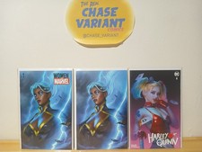 HARLEY QUINN # 1 MARVEL VOICES STORM # 1 TRADE AND VIRGIN W/COA SHANNON MAER NM