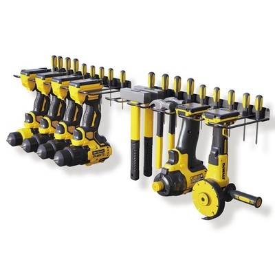 2 Pack Drill Holder, Power Tool Organizer Wall Mount, Heavy Duty Garage Stora...