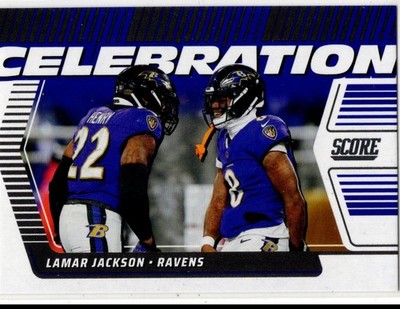 2025 Panini Score Football Lamar Jackson No. C-LJA Baltimore Ravens