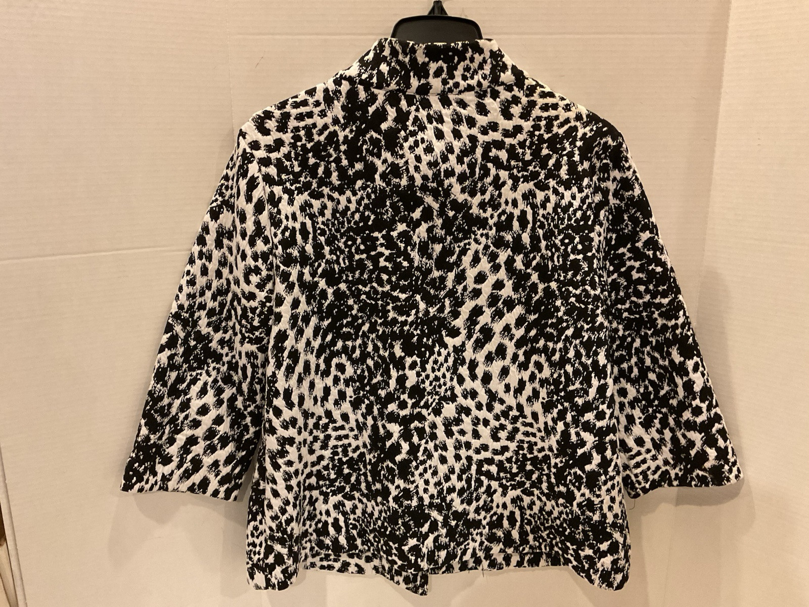 JMCollection 3 Button Jacket Petite Large Black -… - image 5