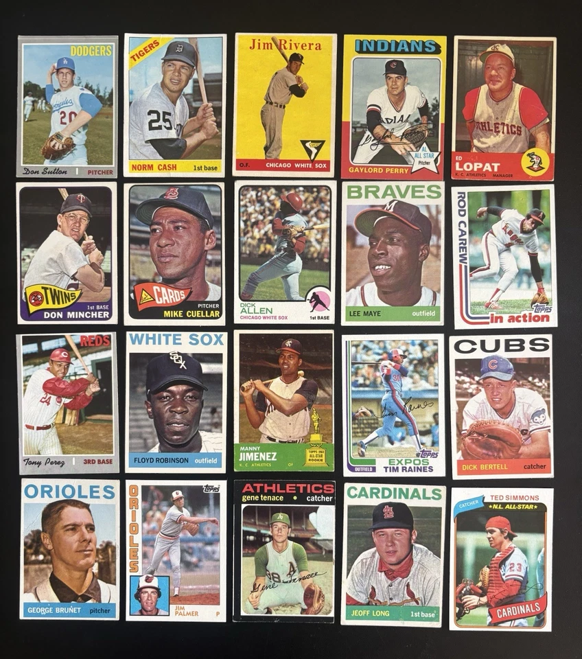 Lote 1958-84 Topps Hof Rc (40) Willie Mays Hank Aaron Killebrew Gibson - Imagem 3 de 4