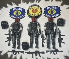 X3 Black Major Custom Gi Joe Cobra Abyss Vipers Urban Trooper Ninja 3.75 Vipers
