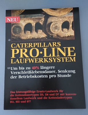 Prospekt Caterpillar Pro Line Laufwerksystem