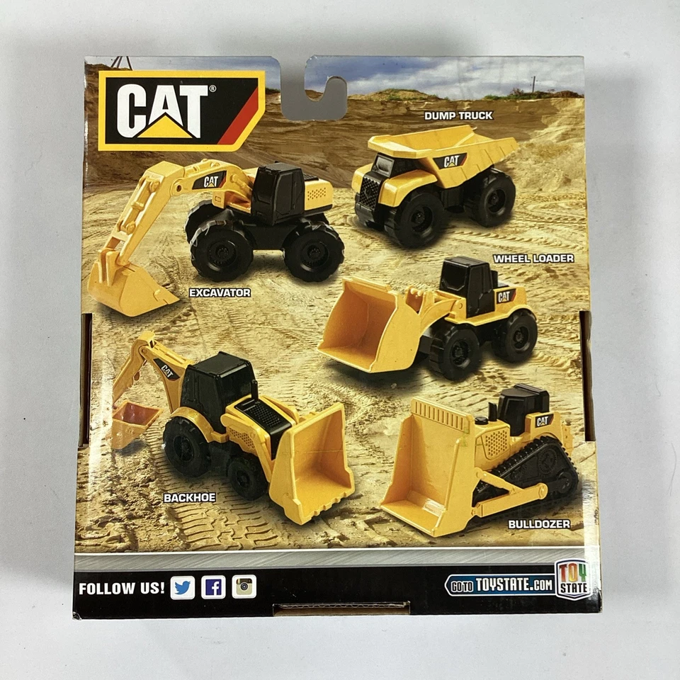 Mini Máquinas Gato Oruga Juguetes de Construcción Juego de 5 Piezas Nuevo Foto 3 de 4