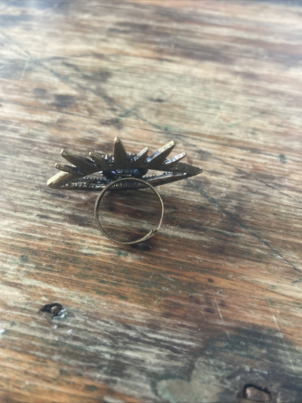 Evil Eye Multistone Adjustable Ring - image 2