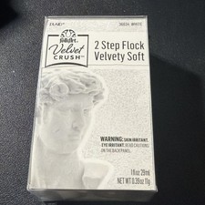 FolkArt Velvet Crush 2 Part Flocking Kit, White