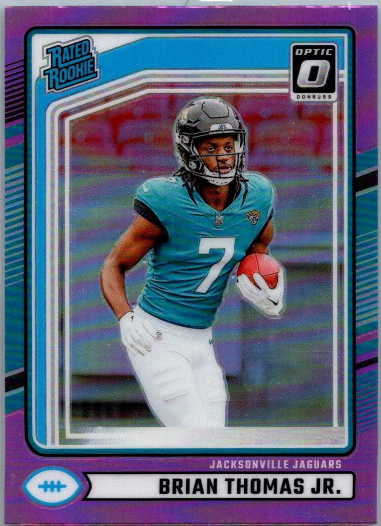 2024 Donruss #313 Brian Thomas Jr. Press Proof Purple